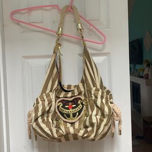 Betsey Johnson nautical purse bag. Rope.
